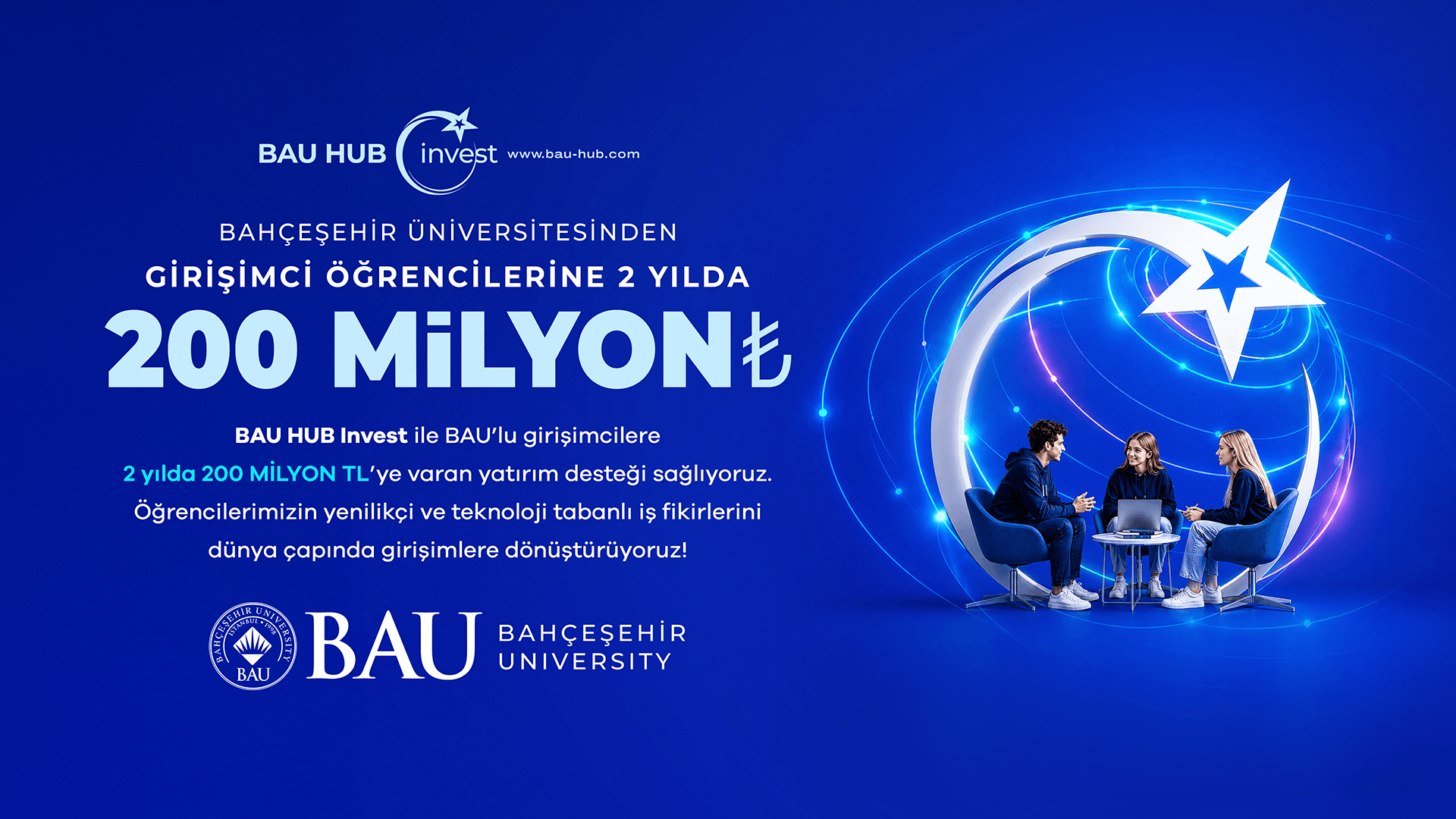 BAU Hub Invest: Girişimcilere İki Yılda 200 Milyon TL’ye Varan Destek